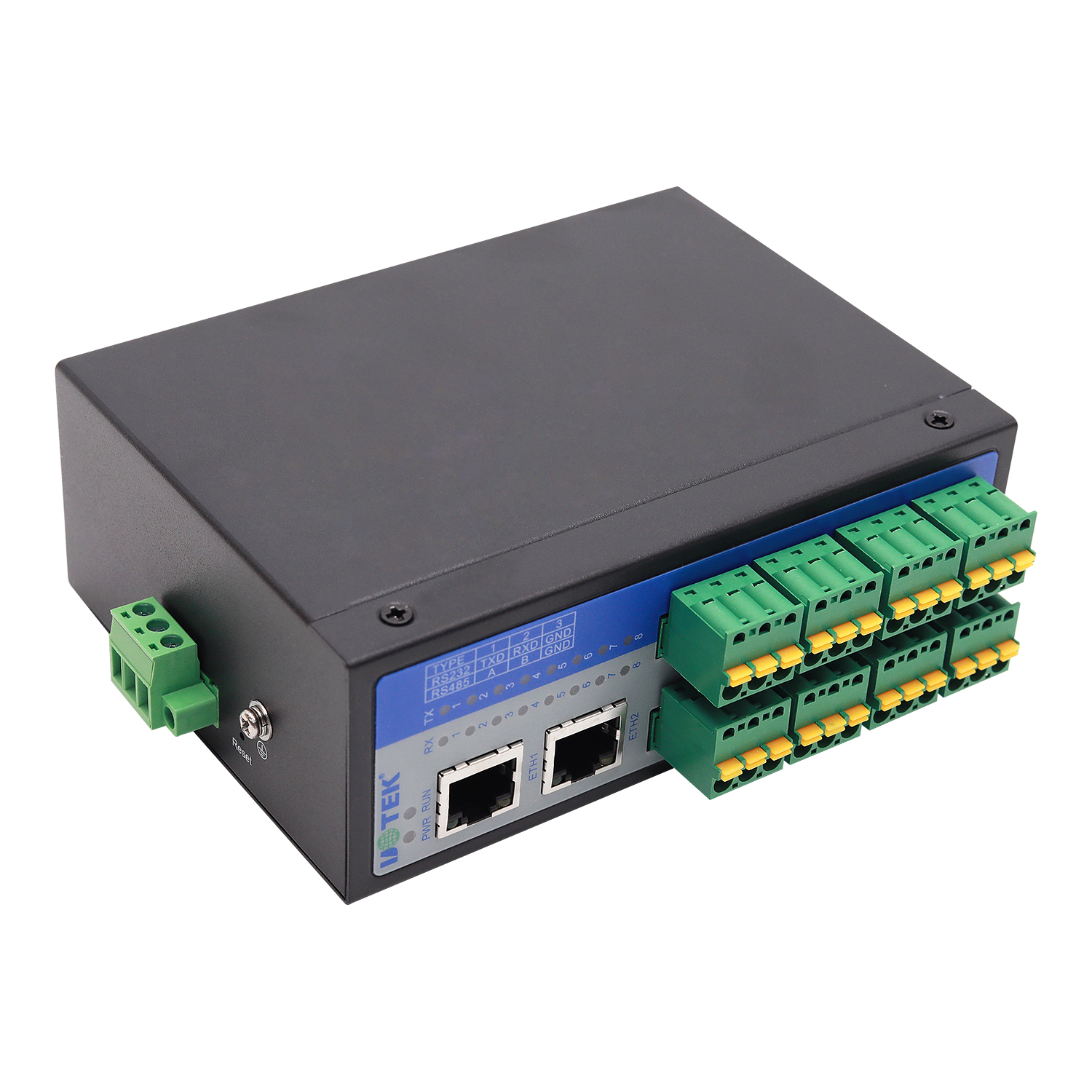 導(dǎo)軌式8口RS-232/485串口服務(wù)器