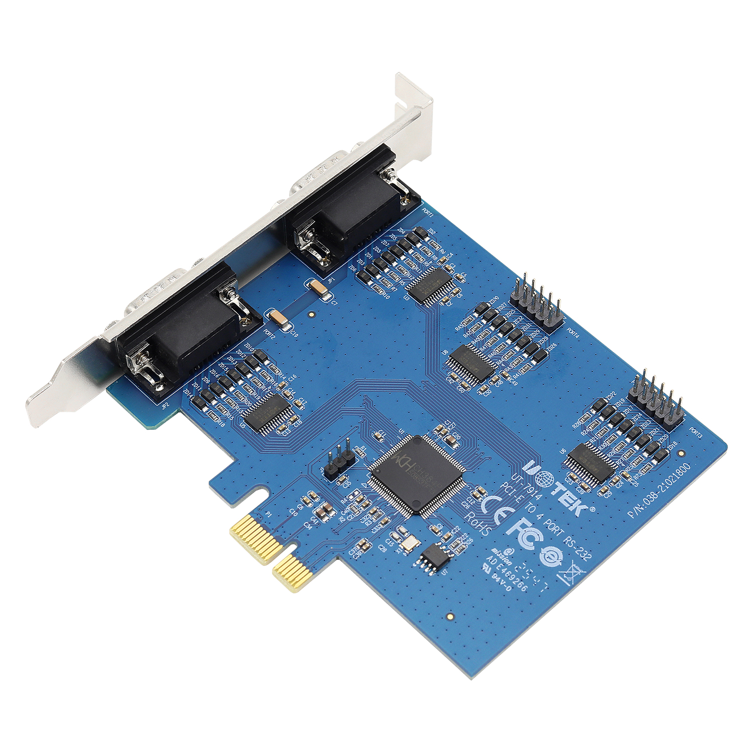 PCI-E轉4口RS-232多串口卡