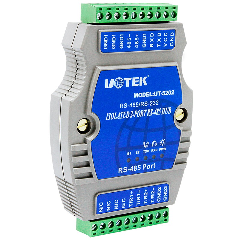 RS-485導(dǎo)軌式串口集線器