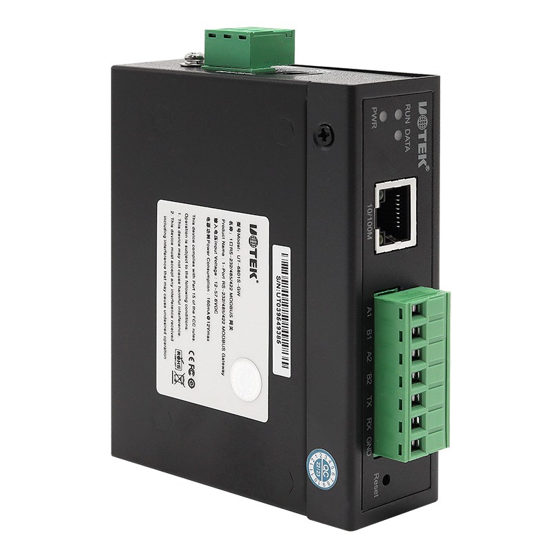 1口RS-232/485/422串口服務器